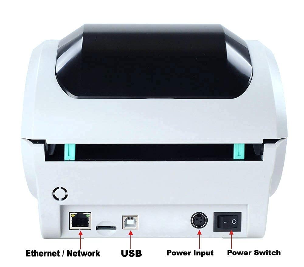 2054A USB & Ethernet/LAN Thermal Shipping Label Printer - Compatible with Amazon, eBay, PayPal, Etsy, Shopify, ShipStation, Stamps, UPS, USPS, FedEx, DHL - Works on Windows & Mac - Includes 1 Roll of 4x6 Labels - Perfect for E-commerce Sellers & Small Business Shipping Operations