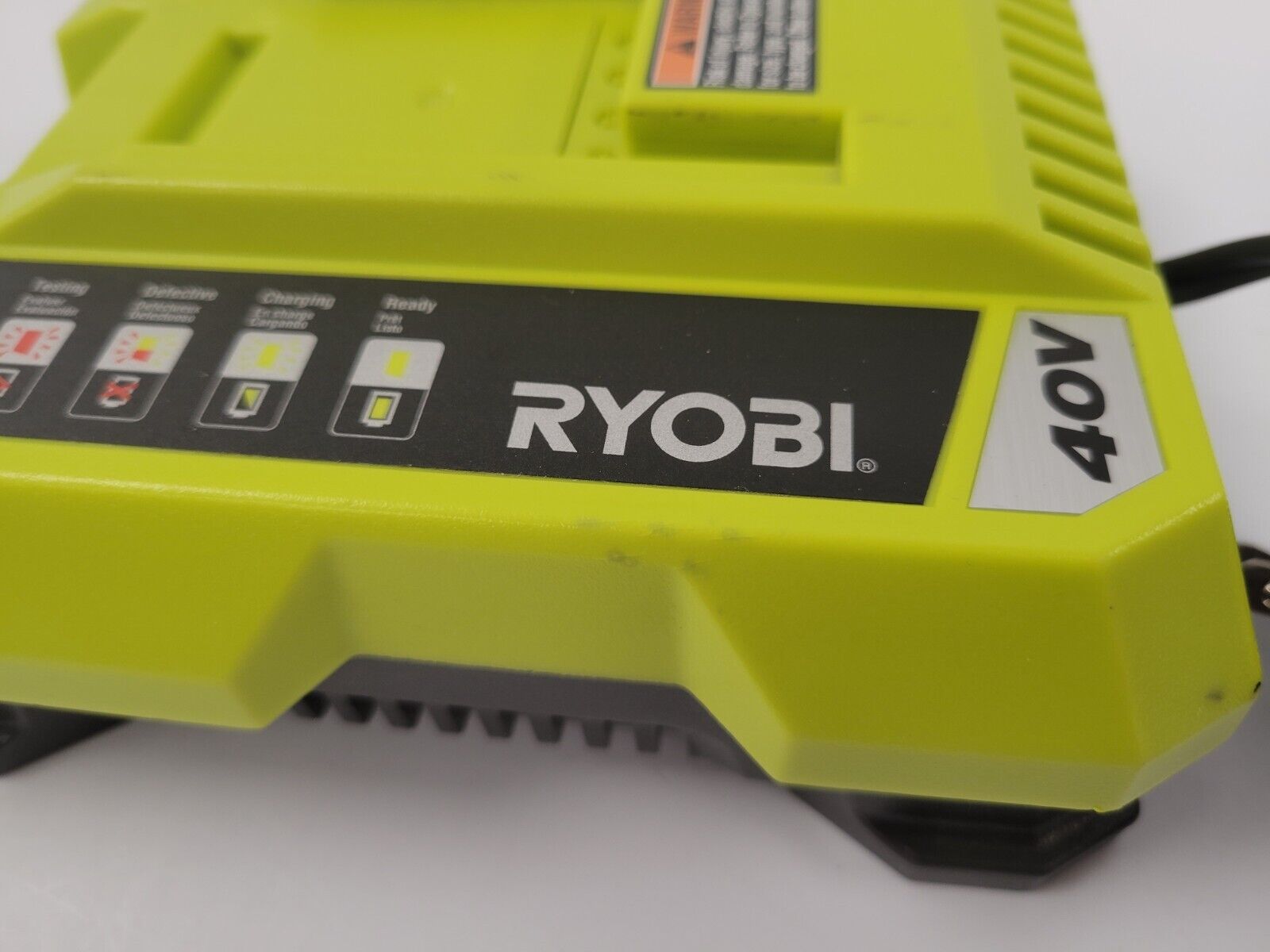 Ryobi OP401 18V Lithium-Ion Battery Charger for One+ Power Tools - Fast Charging for Drills, Saws & Outdoor Equipment