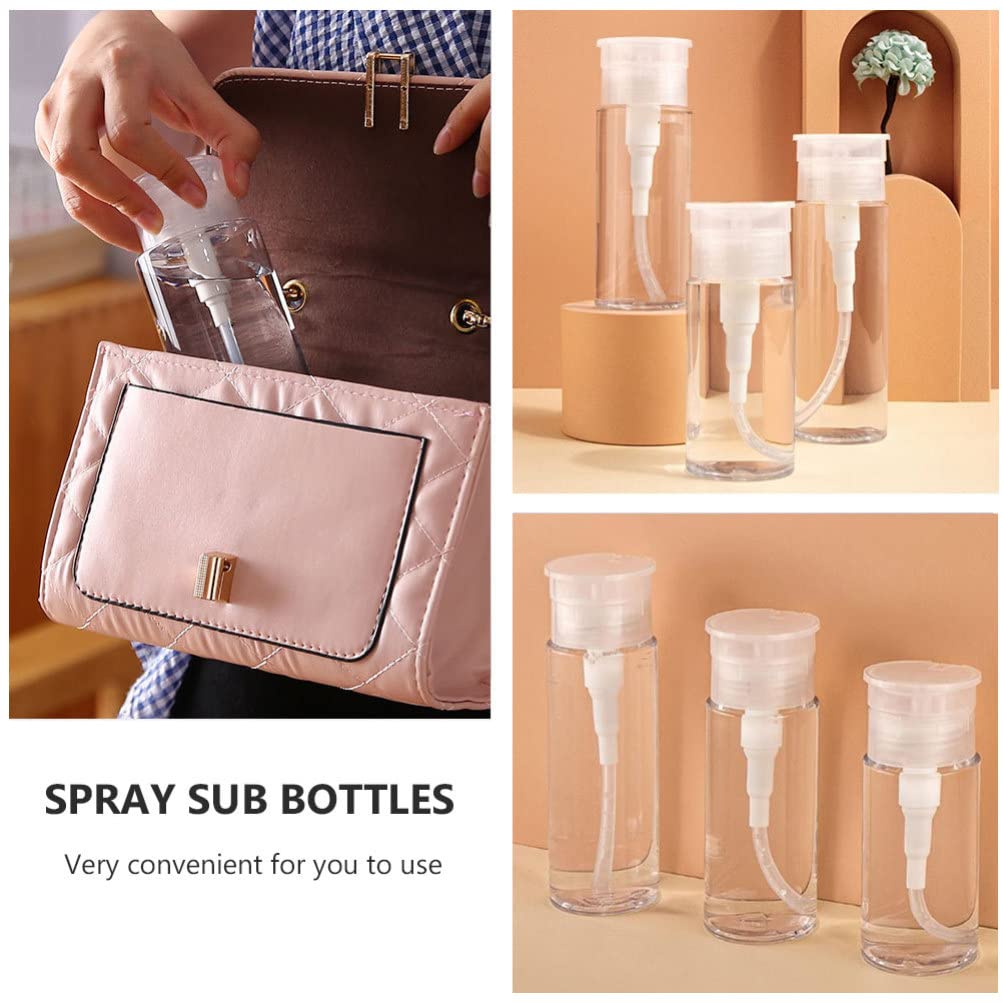 SOLUSTRE 6-Pack Refillable Pump Dispenser Bottles for Shampoo, Hand Soap, Lotion & Liquid - Empty Push Down Cosmetic Containers with Foaming Pump - Perfect for Bathroom, Salon, Travel & Pet Care