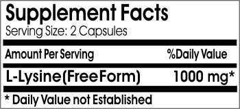 PureControl Supplements L-Lysine 1000mg - 100 Capsules | Pure Amino Acid Supplement for Immune Support & Collagen Production | Perfect for Fitness Enthusiasts & Vegetarians