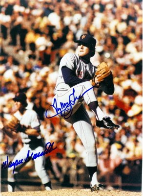 Authentic Tug McGraw & Wayne Garrett Autographed 8x10 Photo - New York Mets Legends - Perfect for Sports Memorabilia Collectors & Mets Fans - Great for Home, Office, or Man Cave Decor