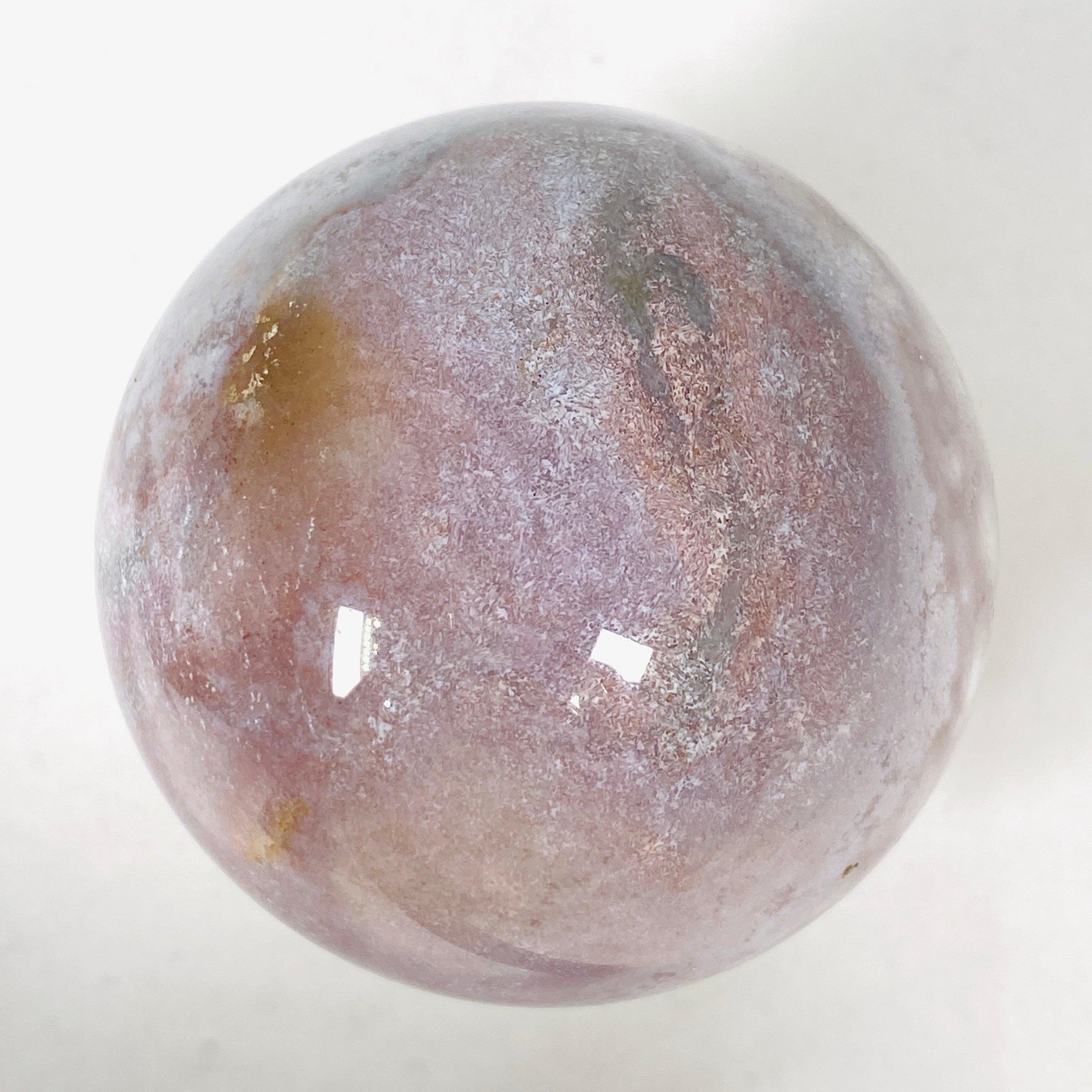 Natural Pink Amethyst Crystal Sphere - Healing Stone for Meditation, Reiki & Home Decor (PAMS 04) | Perfect for Spiritual Healing, Yoga Spaces & Gift Giving