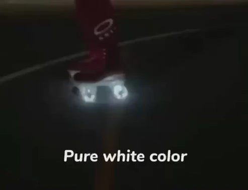 GH Skates Rebound PU Light Up Clear Hybrid Wheels - Premium Glow in the Dark Roller Skate Wheels for Indoor/Outdoor Skating, Rinks, Roller Derby & Artistic Performances