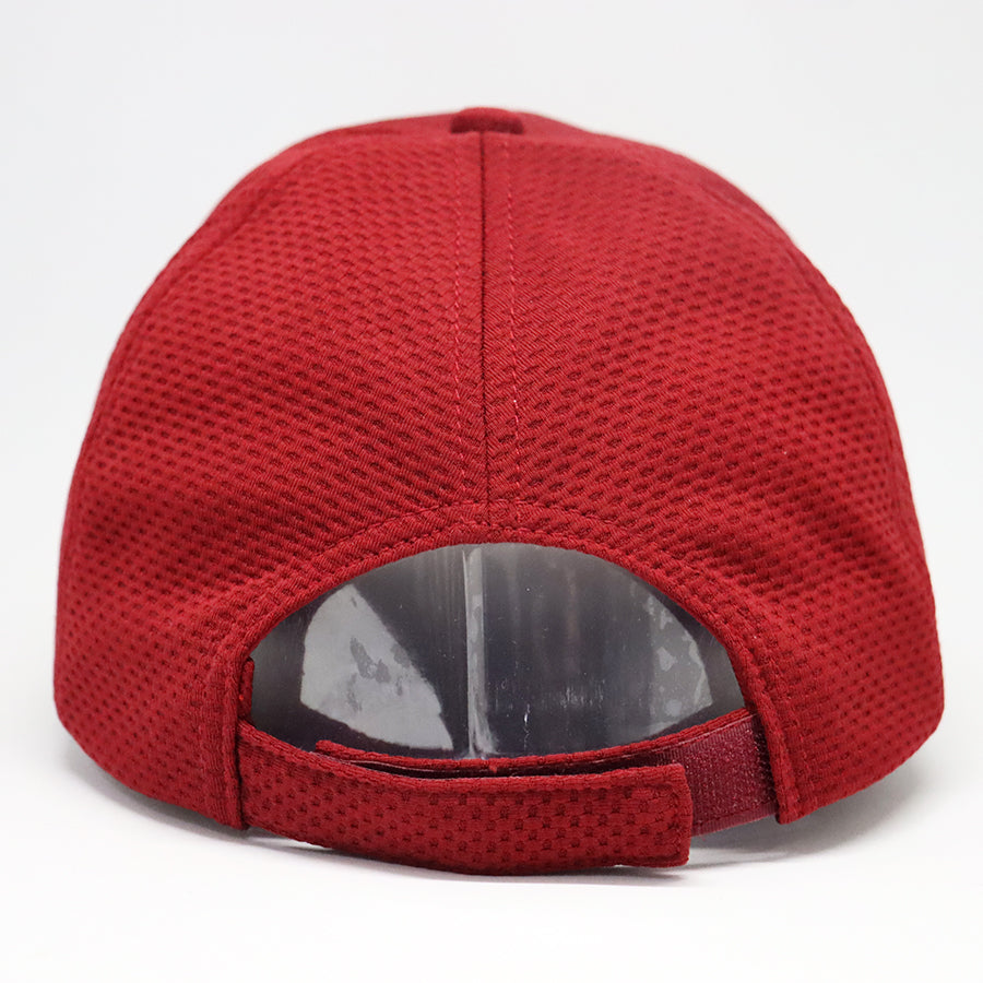 VT Shield Future Looks Bright Burgundy Performance Hat with Velcro Closure - Perfect for Running, Golf, and Outdoor Sports