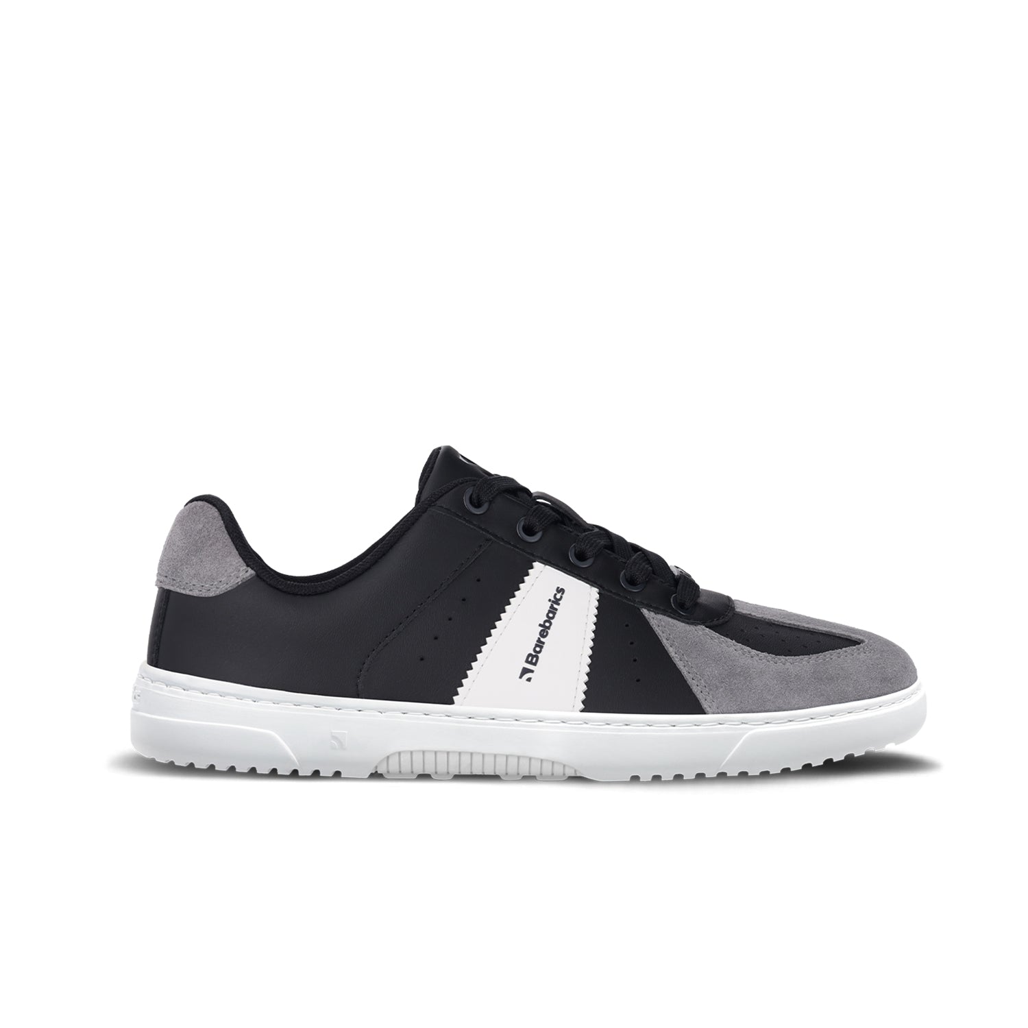Barefoot Sneakers Barebarics Icara - Black & Dark Grey | Minimalist Running Shoes for Men & Women | Perfect for Trail Running, Gym Workouts & Everyday Comfort