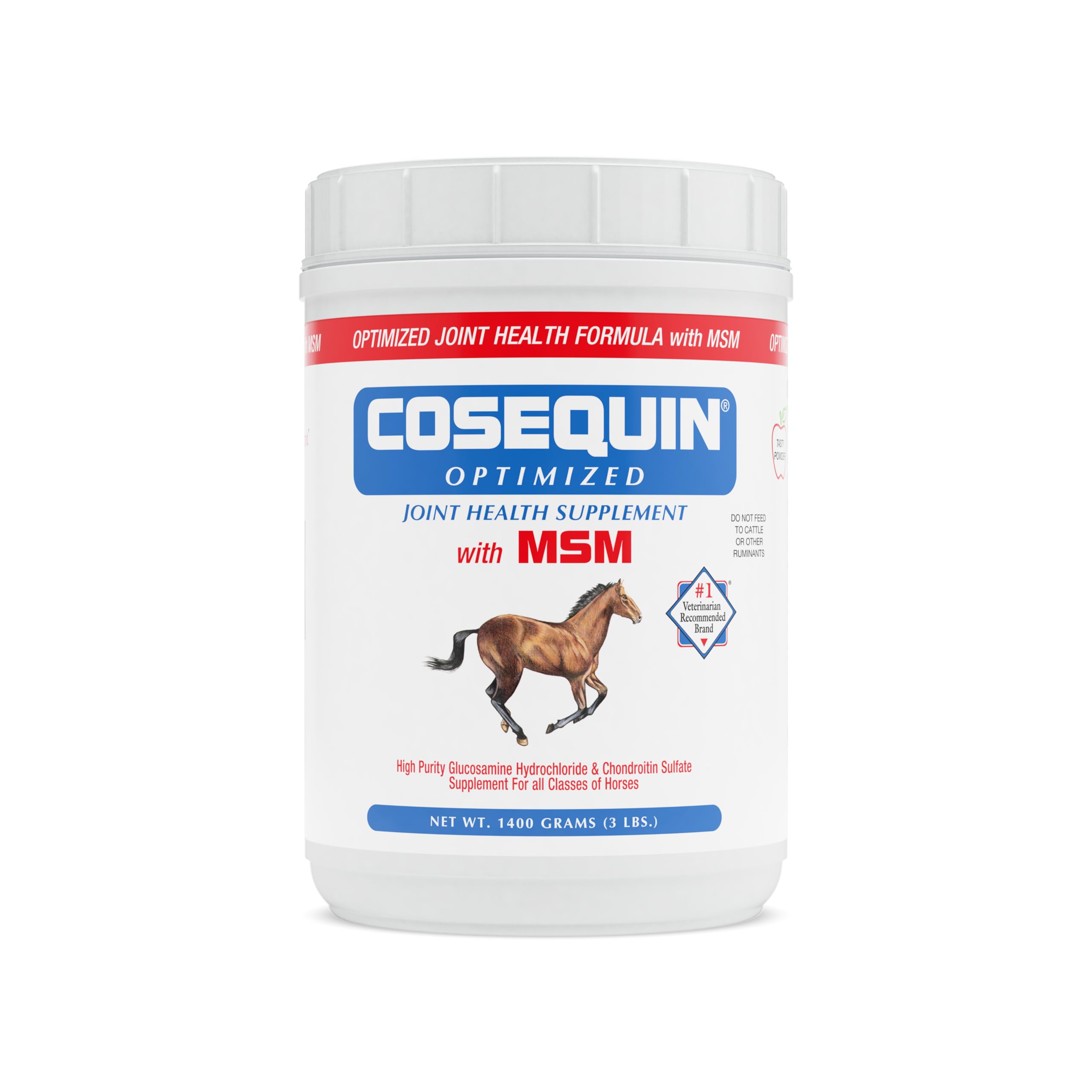 Nutramax Cosequin MSM Joint Health Supplement for Horses - Glucosamine & Chondroitin Powder (1400g) | Supports Mobility & Comfort for Active & Senior Horses