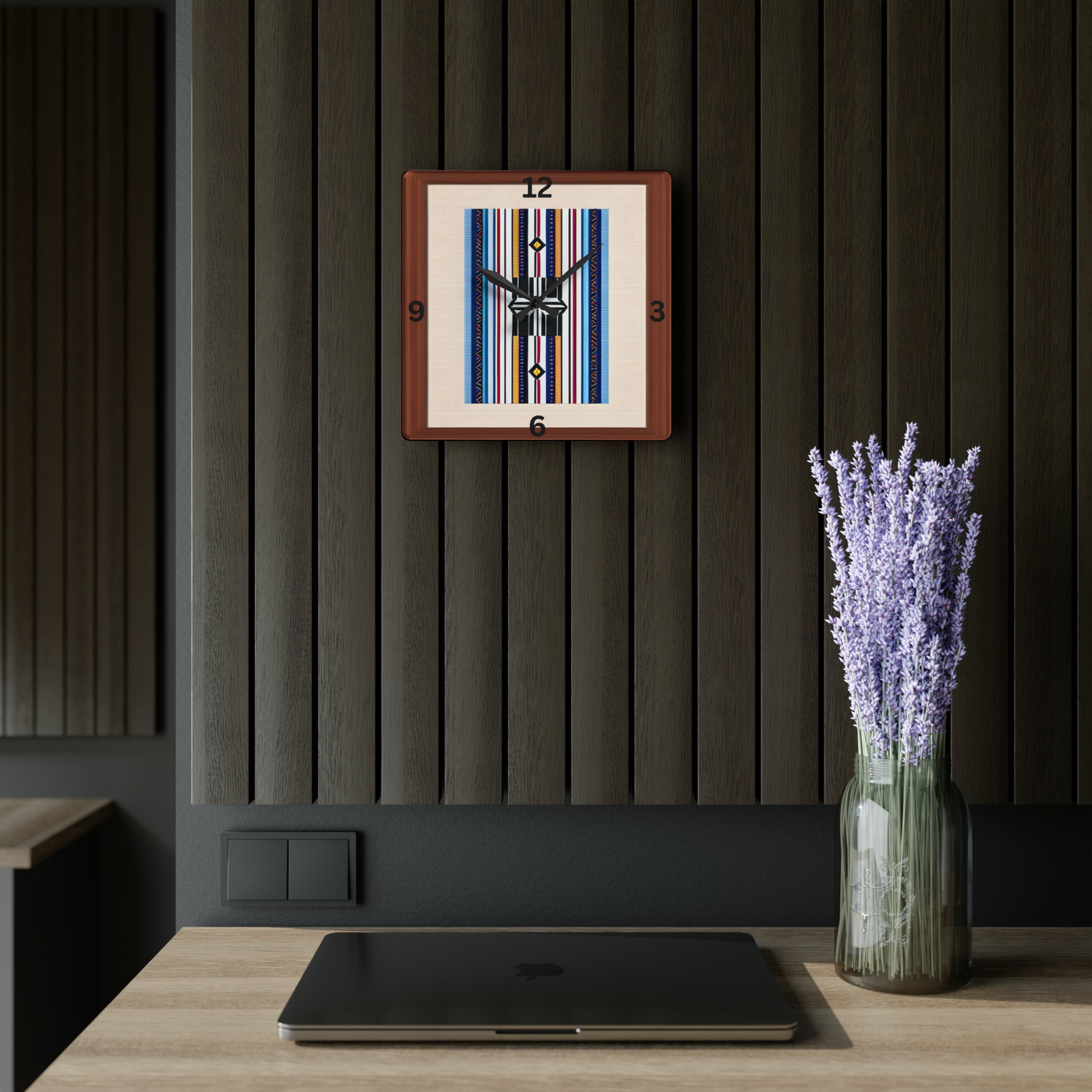 Stylish Acrylic Wall Clock - Square or Round Design with Nevada Strips | Modern Home & Office Decor | Perfect for Living Room, Bedroom or Workspace
