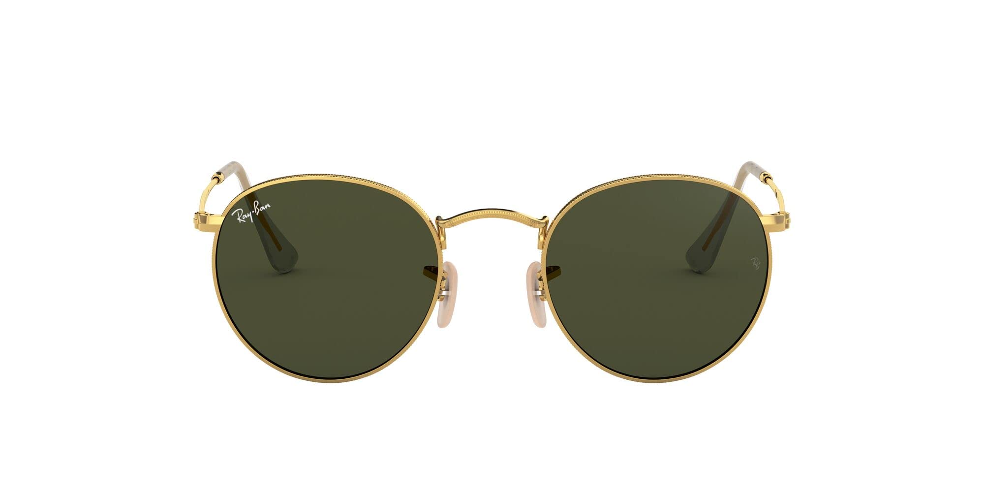 Ray-Ban RB3447 Round Metal Sunglasses for Men & Women - Classic Retro Polarized UV Protection Shades for Driving, Beach & Outdoor Activities