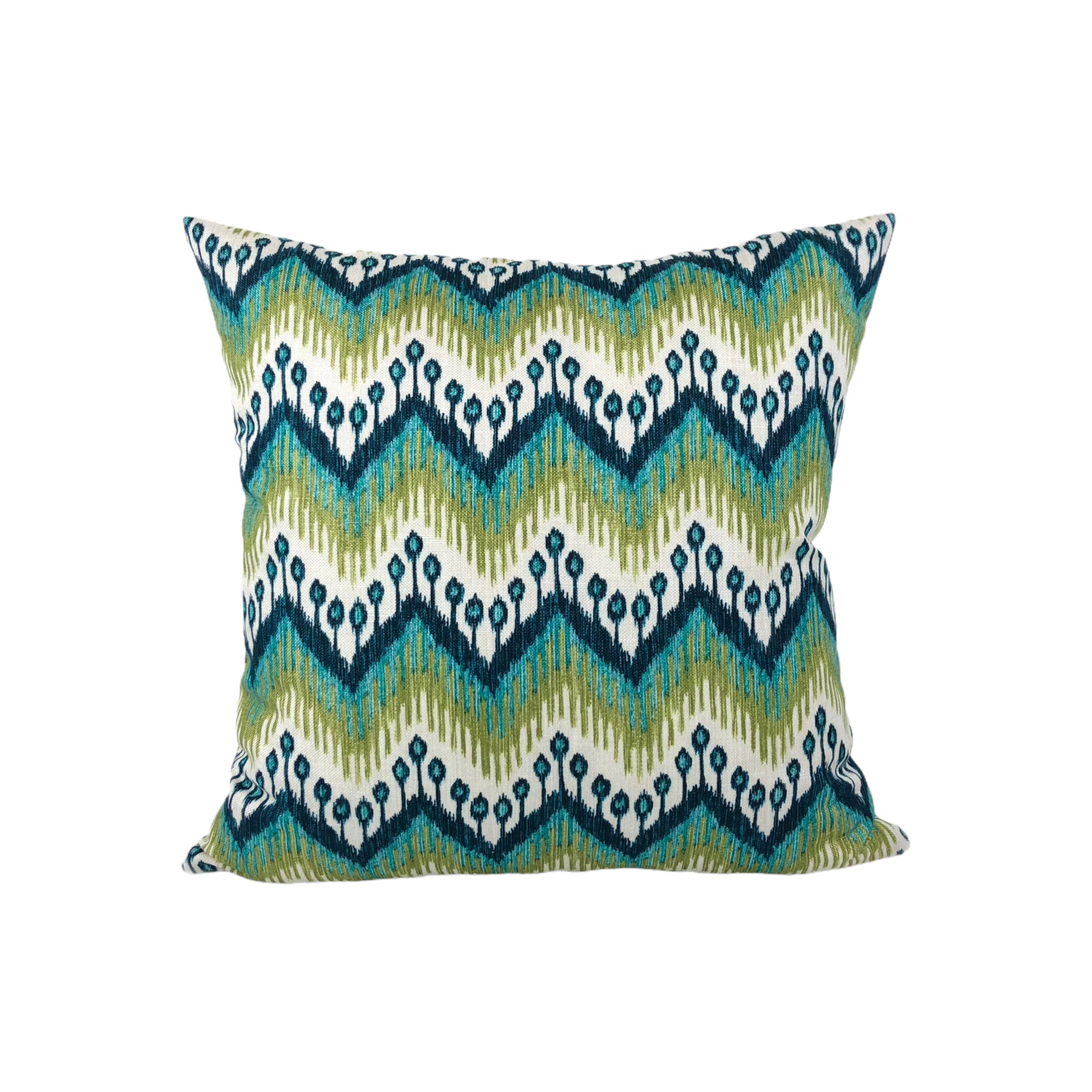 Abiquiu Teal Decorative Throw Pillow 17x17 Inches - Soft Square Cushion Cover for Sofa, Bed, Living Room & Home Decor