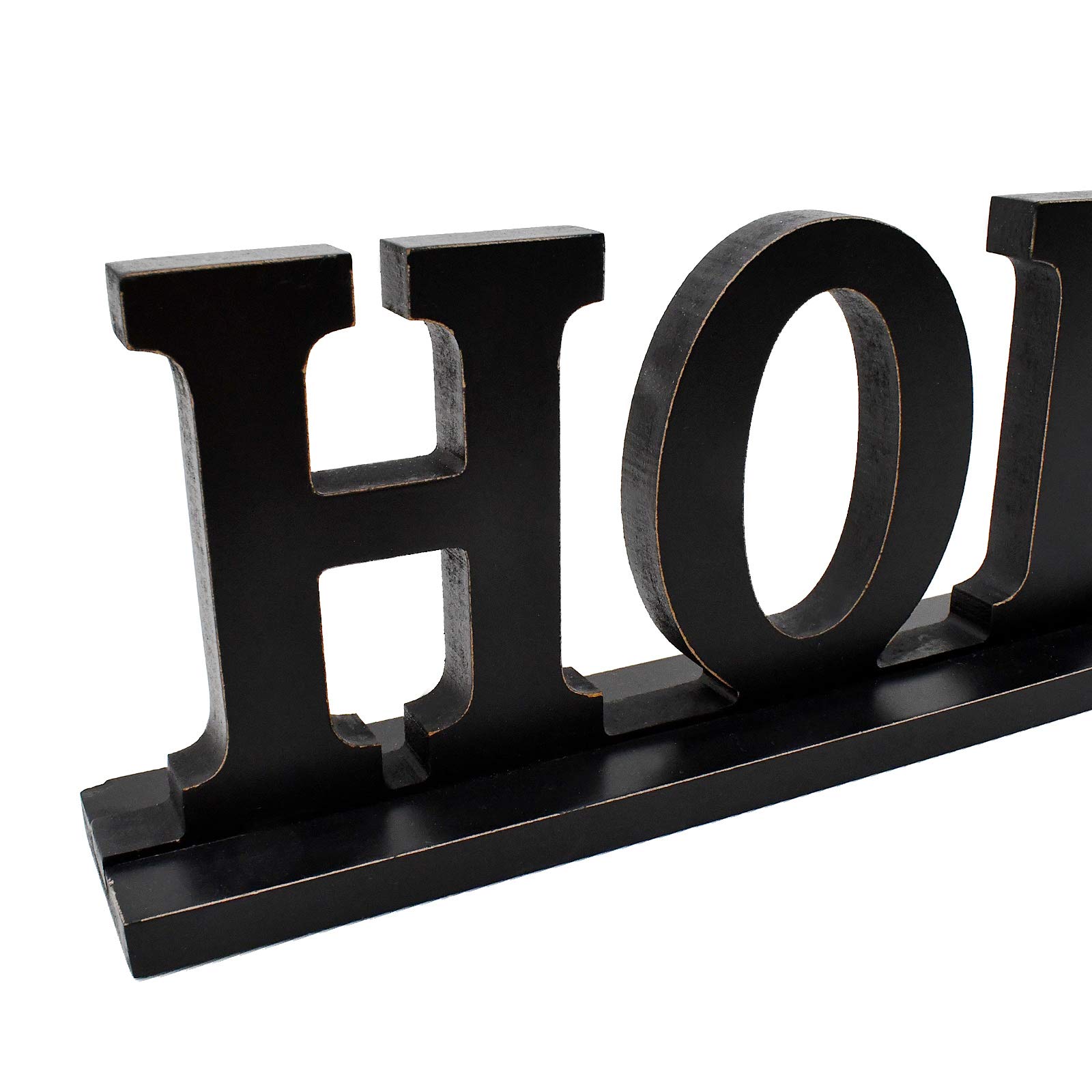 Rustic Wood Hope Letter Sign - Free Standing Home Decor for Farmhouse, Living Room, Bedroom & Office - Inspirational Tabletop Word Sign for Wall, Shelf & Mantel