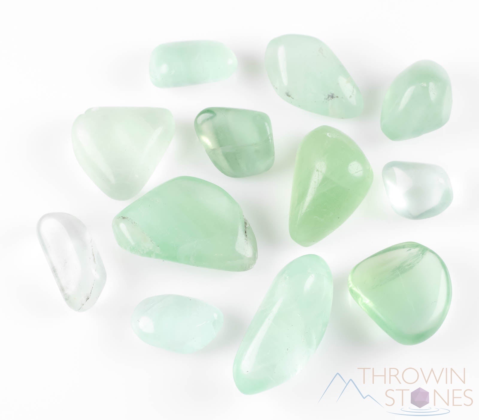 Green Fluorite Tumbled Stones - Natural Healing Crystals for Meditation, Stress Relief & Positive Energy | Self Care, Chakra Balancing & Home Decor