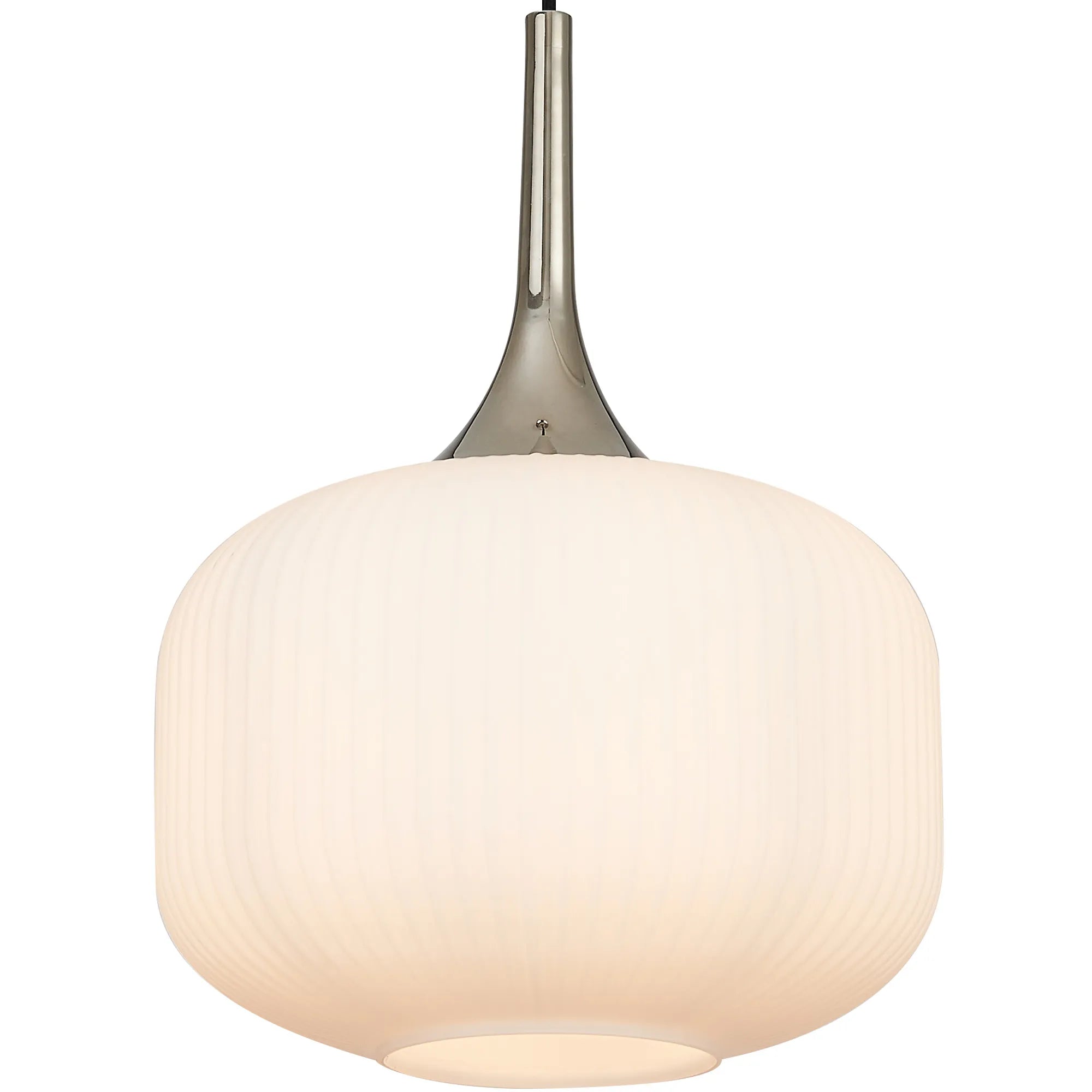Benalla Single Pendant Light Fixture - Brushed Nickel, Oil Rubbed Bronze & Polished Chrome Finishes - Perfect for Kitchen Island, Dining Room or Bedroom Lighting