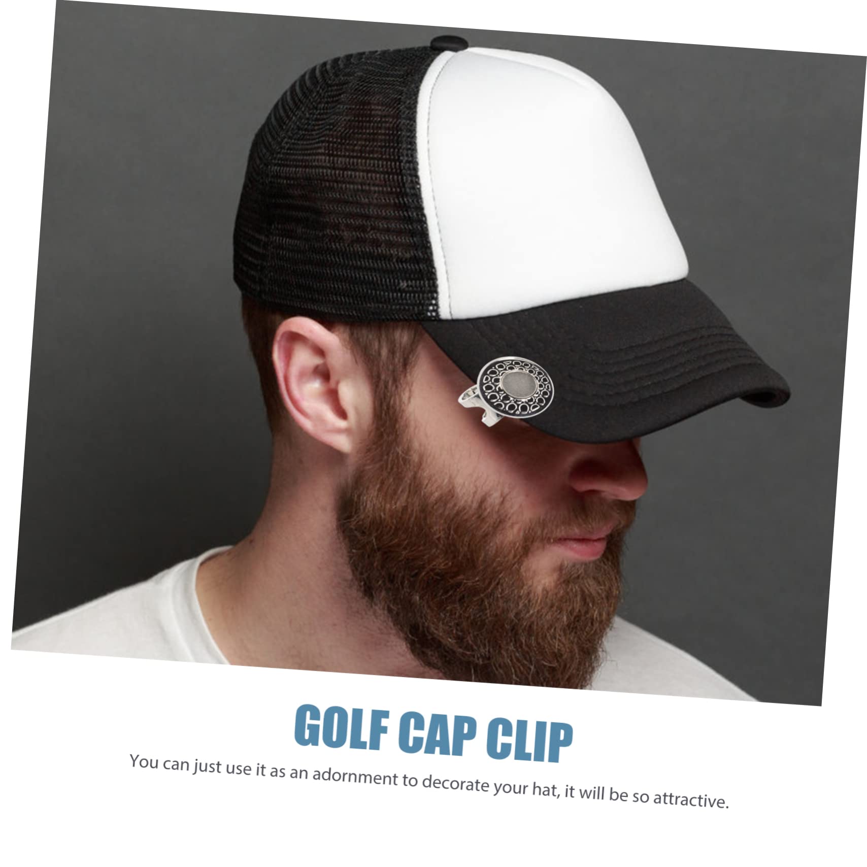 BESPORTBLE Golf Hat Clip Marker - Iron Kermit Golf Ball Marker Belt Clip with Portable Alloy Design - Perfect for Golf Accessories & On-Course Convenience