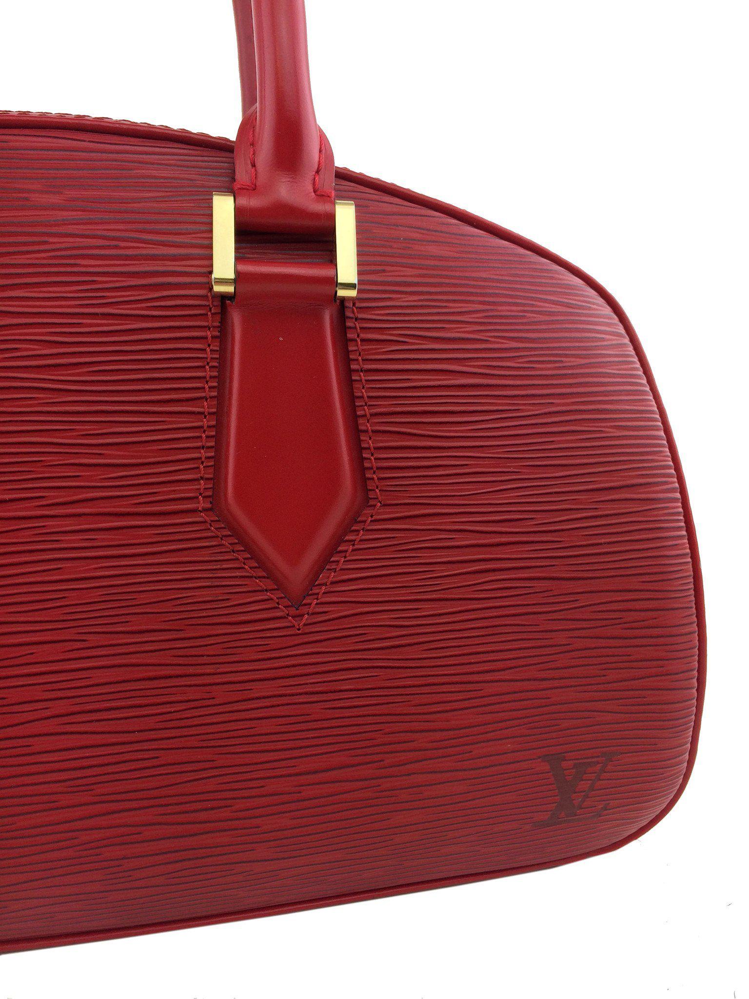 Authentic Louis Vuitton Epi Leather Jasmine Satchel Handbag for Women - Luxury Designer Tote Purse for Work, Travel & Everyday Use