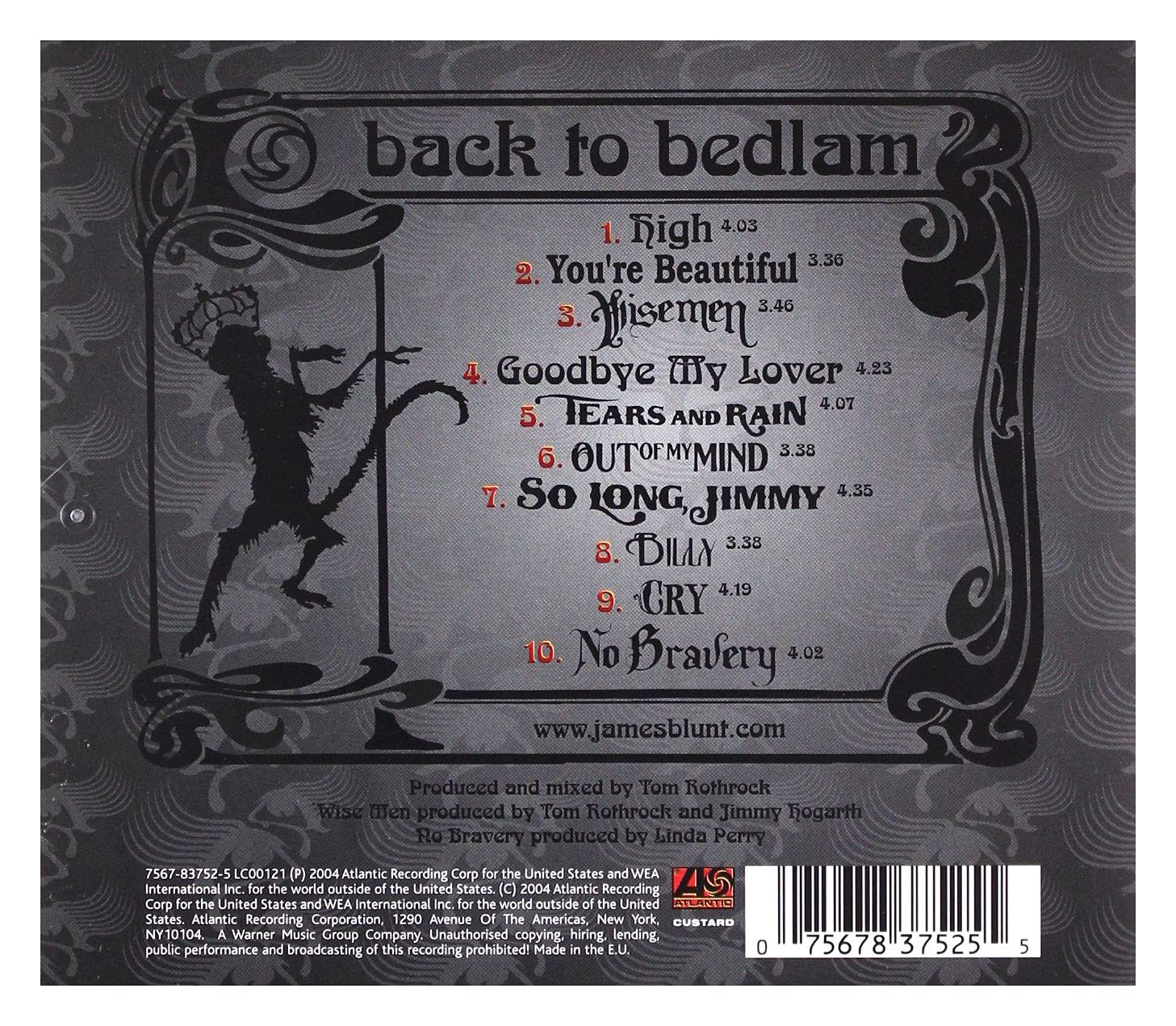 Back To Bedlam - James Blunt's Debut Album | Emotional & Heartfelt Songs for Relaxation, Breakups & Late-Night Listening