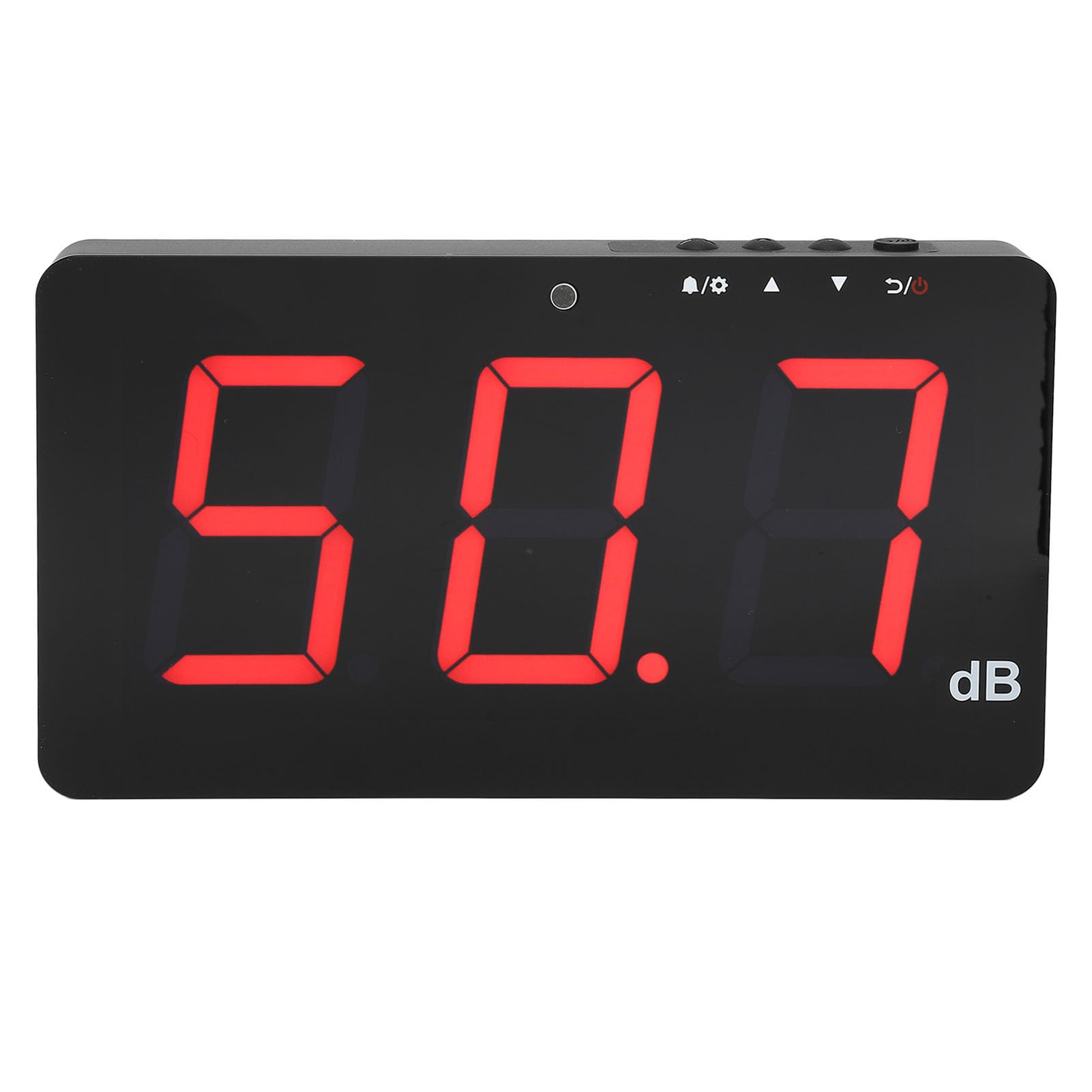 SW525D Digital Sound Level Meter - 30-130dB Wall Mounted Decibel Noise Tester with LCD Display for Home, Office, Factory & Classroom Noise Monitoring