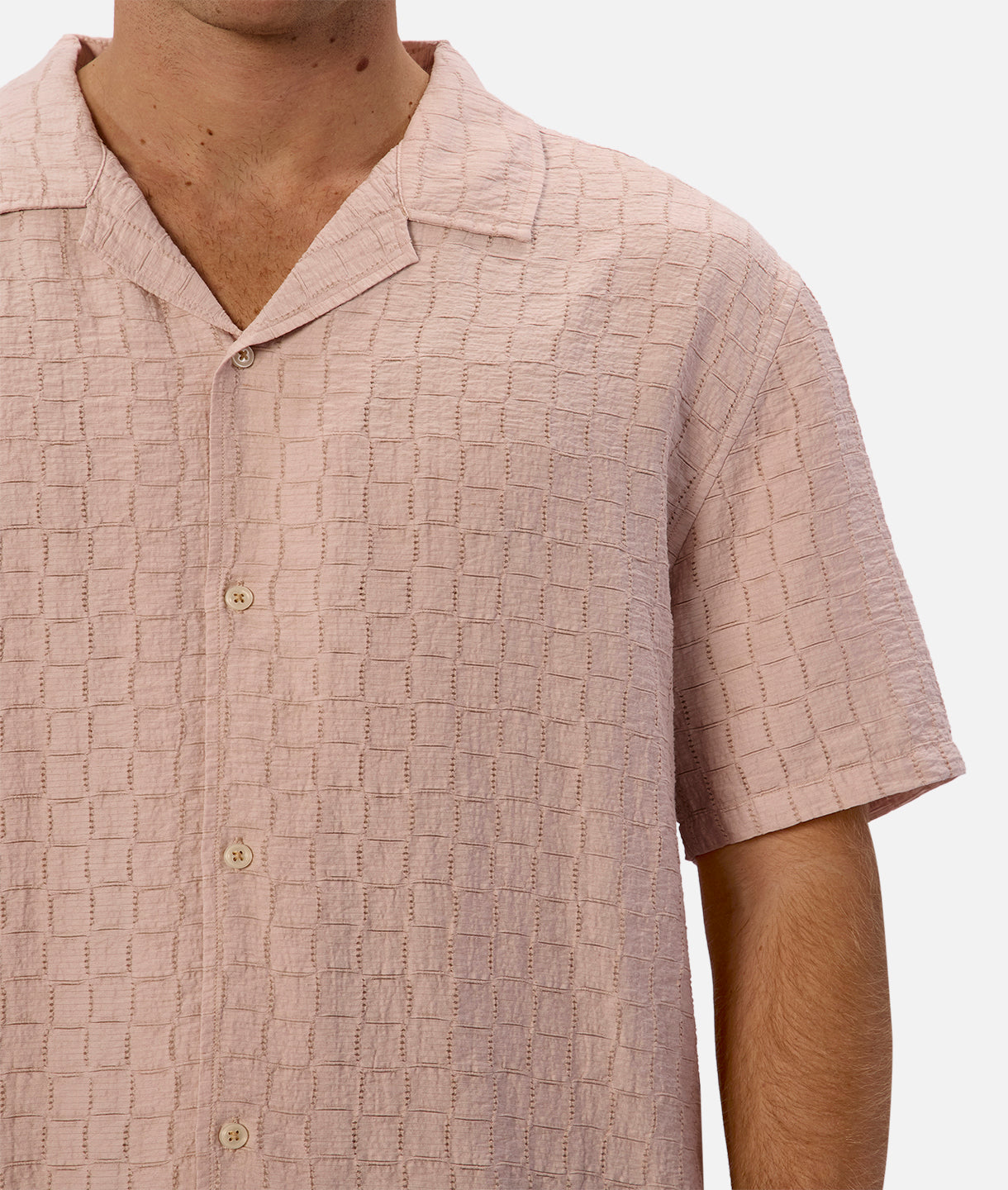 Ortigia Short Sleeve Shirt for Women - Dusty Pink Casual Summer Top | Perfect for Beach, Office & Everyday Wear