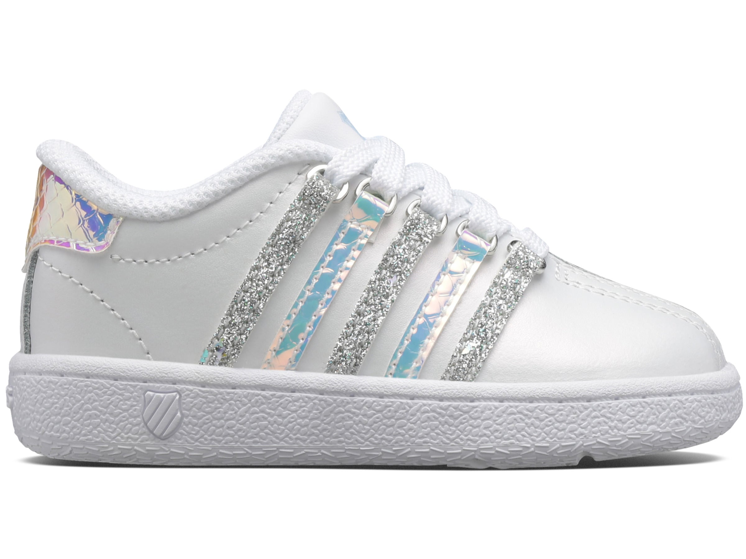 Classic VN Sneakers in White/Sparkling Mermaid - Comfortable & Stylish Women's Shoes for Casual Wear, Running, and Gym Workouts