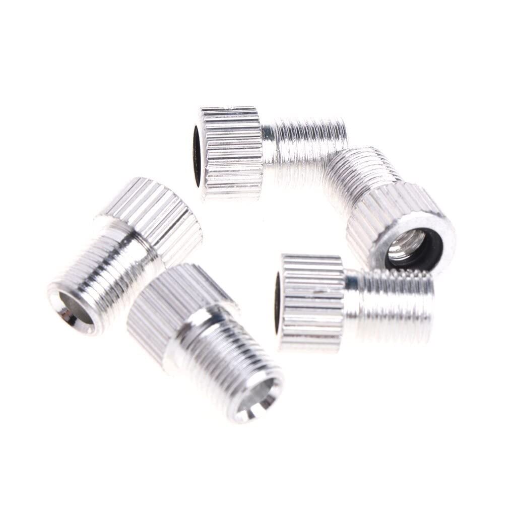 2 Pack Presta to Schrader Valve Adapter - Bicycle Tire Valve Converter for Bike, Pump & Inflator - Perfect for Road Bikes, Mountain Bikes & Hybrid Bikes