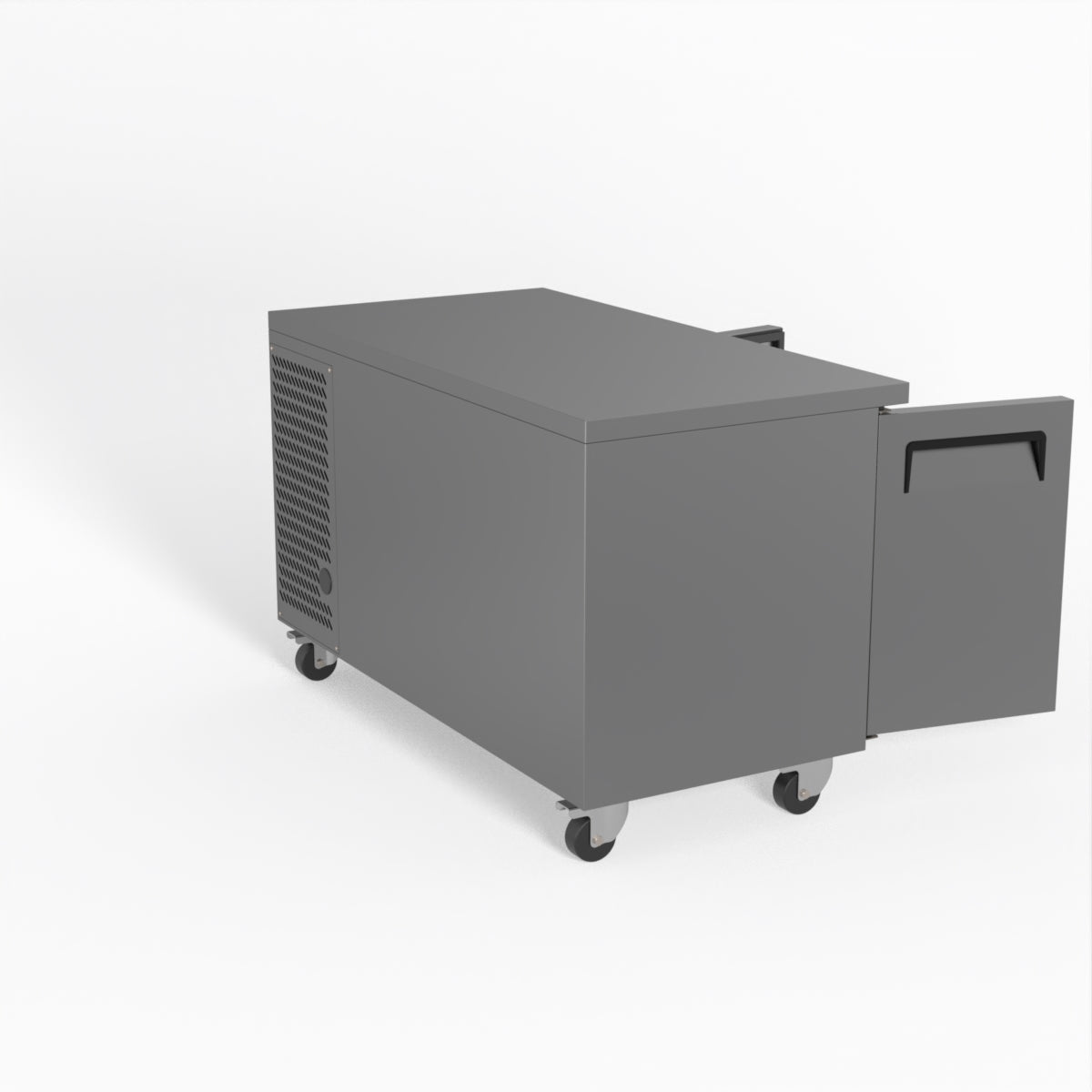 AG 2-Door Commercial Worktop Refrigerator - 700mm Depth Under Counter Fridge for Restaurants, Bars & Kitchens | Energy Efficient Stainless Steel Freezer