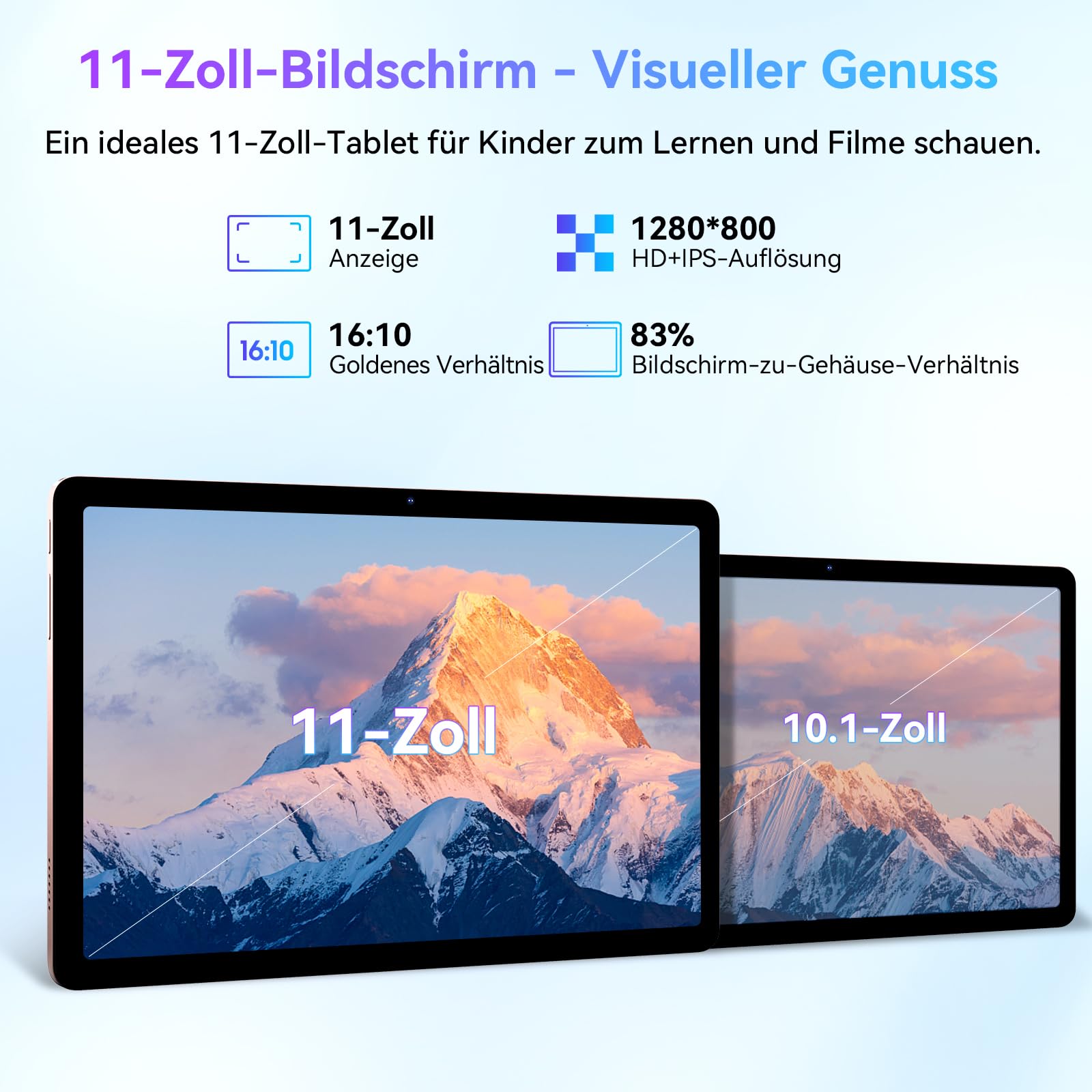 Blackview Tab 90 11-inch Android 14 Tablet - 24GB RAM 128GB ROM (Expandable to 2TB), 4G LTE/5G WiFi, 8200mAh Battery, Dual Camera, Widevine L1 - Perfect for Gaming, Streaming & Productivity on the Go