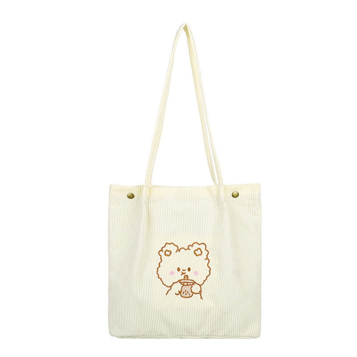 Women's Corduroy Tote & Crossbody Bag - Stylish Shoulder Bag for Daily Use
