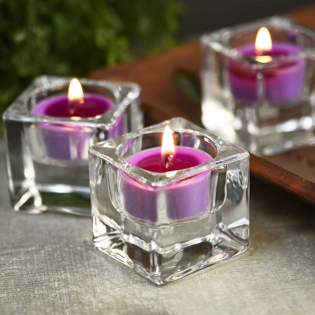 DEYBBY Natural Scented Soy Wax Tealight Candles - 36 Pack Lavender Aromatherapy Candles, 4-Hour Burn Time, Relaxing Home Fragrance for Spa, Yoga, Meditation & Romantic Dinners - Perfect Valentine's Day Gift