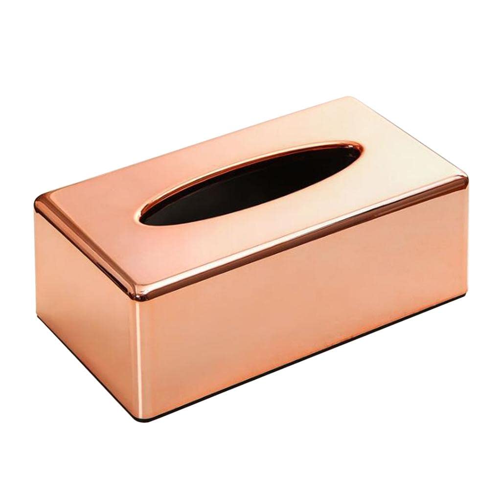 Elegant Rose Gold Rectangular Tissue Napkins for Weddings, Parties & Home Decor - 12 Pack Disposable Dinner Napkins