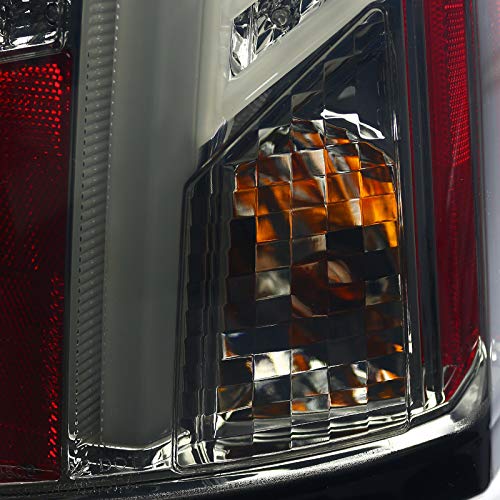 Spec-D Tuning Smoke LED Tail Lights for 2003-2007 Cadillac CTS - Left & Right Pair Assembly - Enhanced Visibility & Style for Night Driving & Car Shows