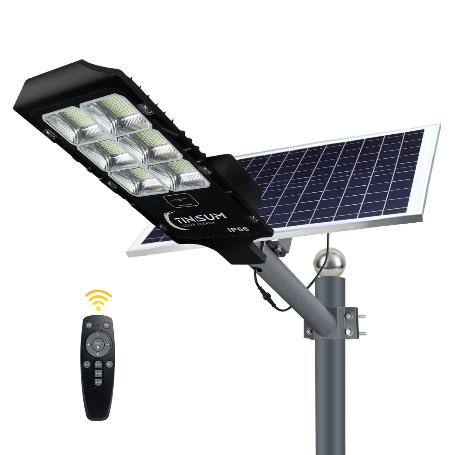 600W Solar Flood Street Lights Outdoor - 30000 Lumens Solar Security Lights with Motion Sensor, IP66 Waterproof, Dusk to Dawn Solar Powered LED Lighting for Parking Lots, Stadiums, Gardens, Yards, Driveways & Pathways