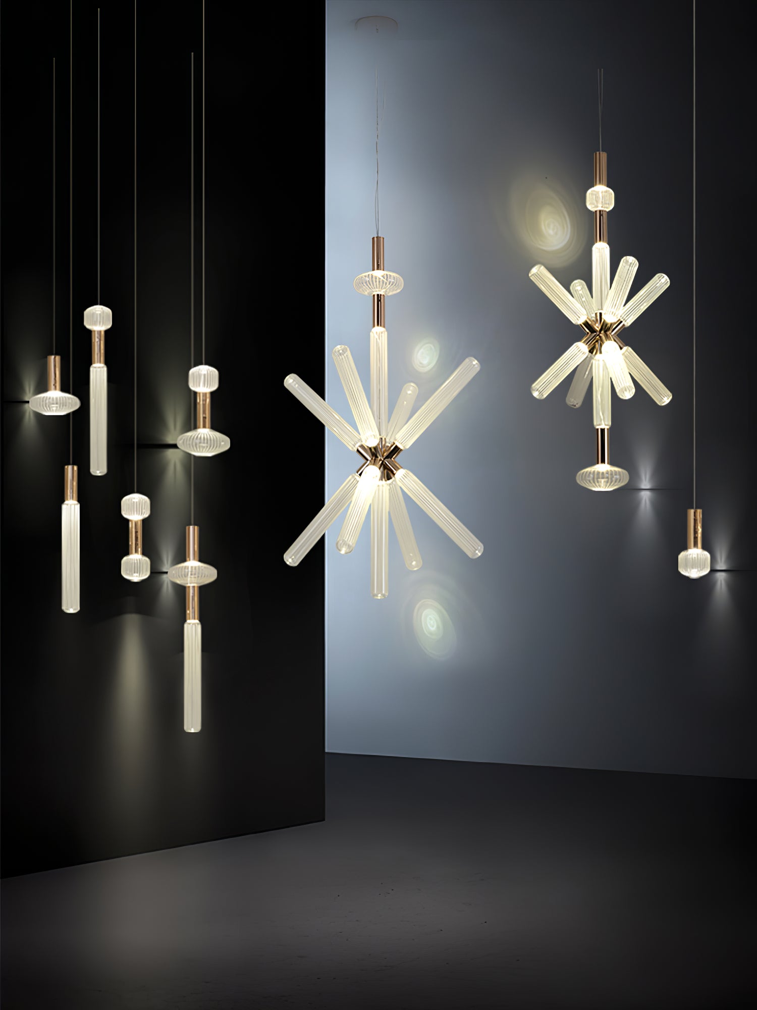 Modern Cipher Pendant Light - Industrial Style Hanging Light Fixture for Kitchen Island, Dining Room & Bedroom Decor