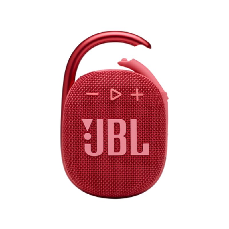 JBL CLIP 4 Portable Bluetooth Speaker with Waterproof Design - Red | Perfect for Outdoor Adventures, Beach Parties & Shower Music
