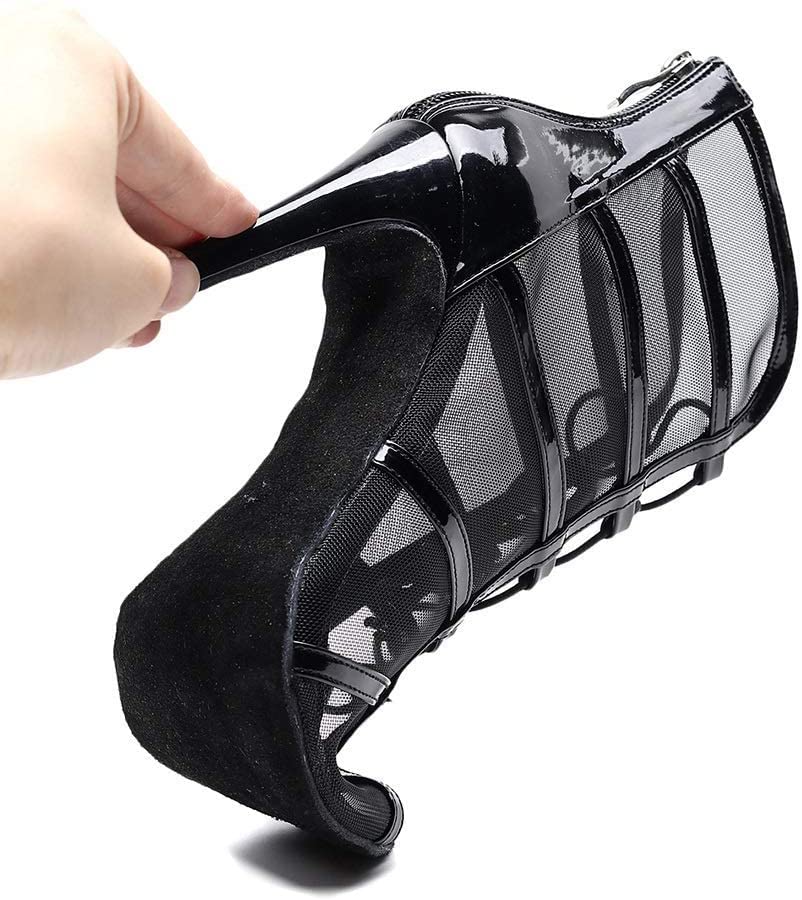 Women's Latin Salsa Ballroom Dance Shoes - Suede Sole Heeled Sandals for Wedding, Competition & Social Dancing (Black, Size US 9.5) | Perfect for Salsa, Tango, Bachata & Ballroom Dance Classes