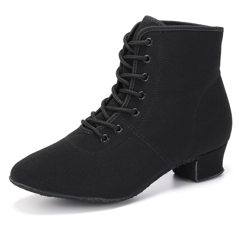 Best Women's Latin Dance Shoes for Salsa & Ballroom - AOQUNFS Lace-Up Practice Shoes (Model GB-NJB) - Perfect for Dance Classes, Performances & Social Dancing