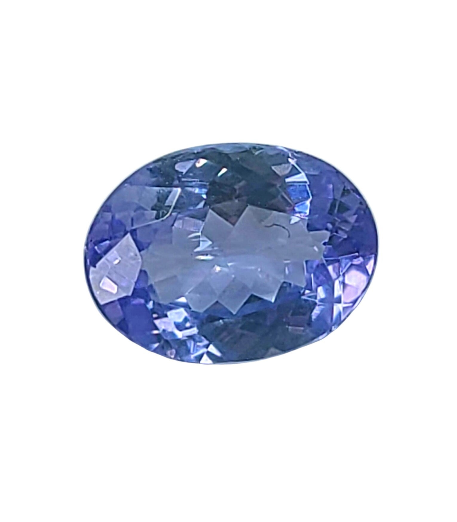 1.895ct Natural Slightly Purplish Blue Tanzanite - 9x7mm Oval Cut VS Loose Gemstone for Solitaire Rings - Perfect for Engagement, Wedding & Anniversary Jewelry
