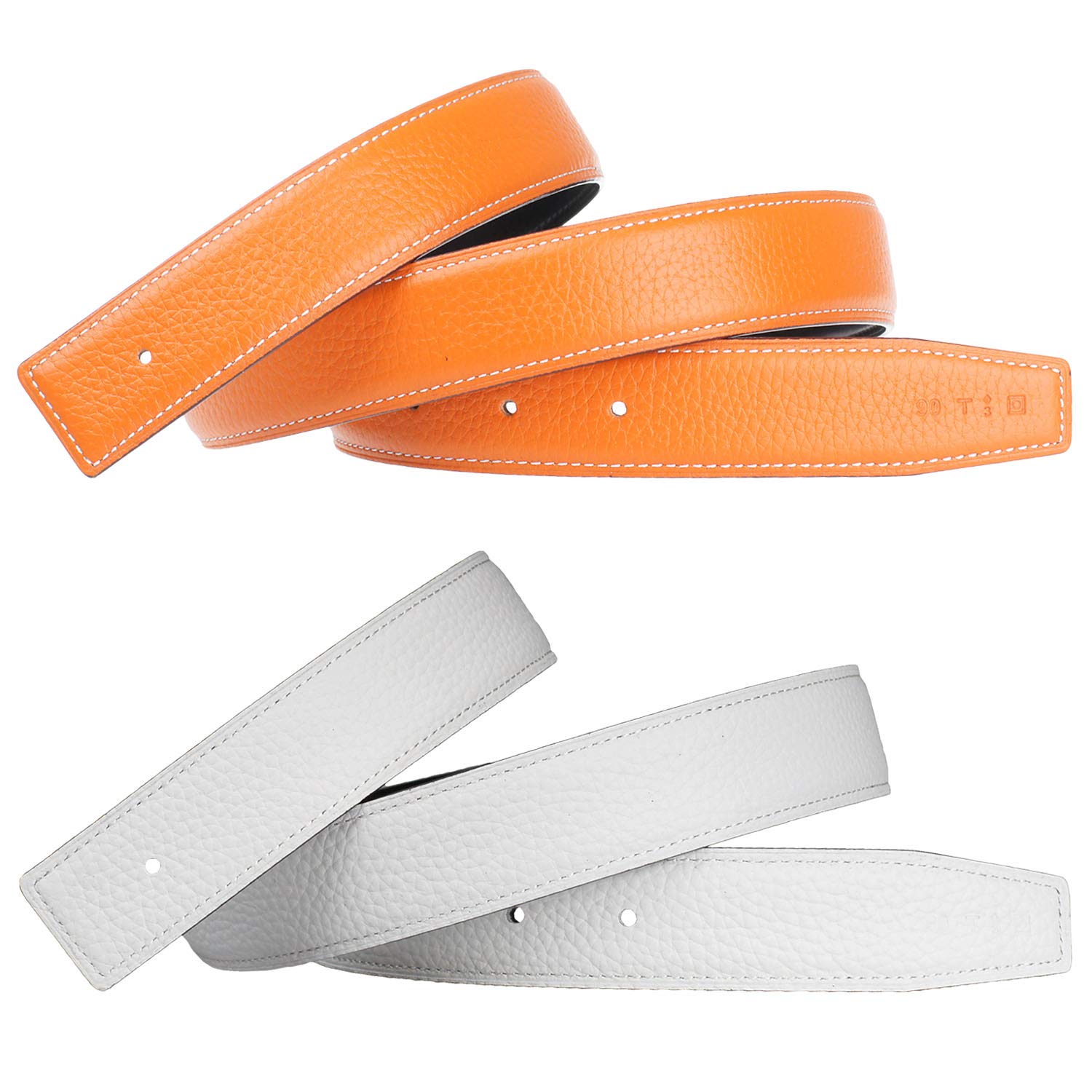 Premium Full Grain Leather Belt Strap - 32mm Wide Unfinished Replacement Belt Blank (7-Pack) for Men & Women | Durable DIY Belt Making, Costume Accessories & Fashion Styling