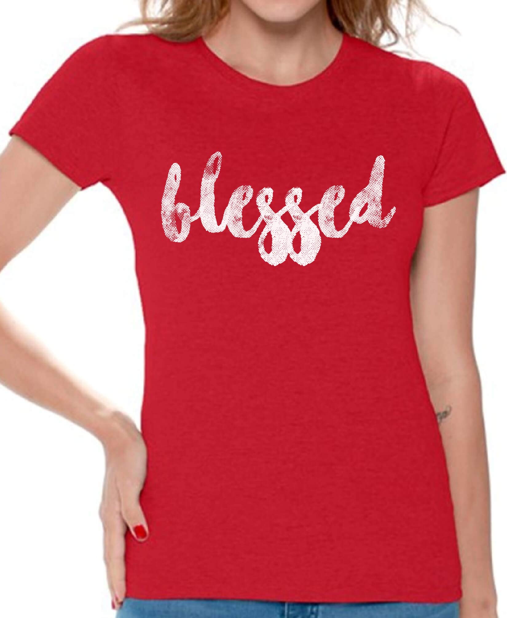 Blessed Thanksgiving T-Shirt for Women - Funny Holiday Graphic Tee - Perfect for Family Gatherings & Turkey Day Celebrations