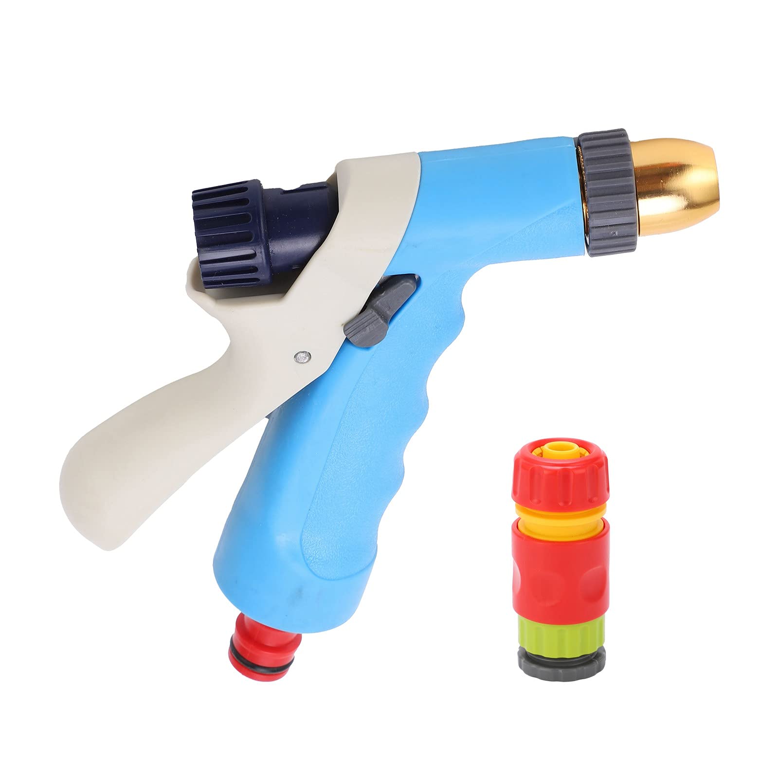 High Pressure Metal Garden Hose Nozzle - Ergonomic Trigger Sprayer for Lawn Care, Gardening, Car Washing & Plant Watering | Durable Outdoor Water Gun for Patio, Yard & Home Cleaning