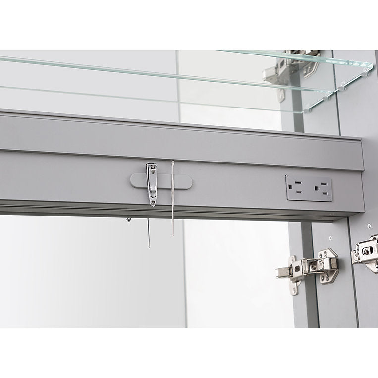 Aquadom Royale 15x70 Tall Medicine Cabinet with Adjustable Right/Left Hinge - Perfect for Bathroom Storage & Organization