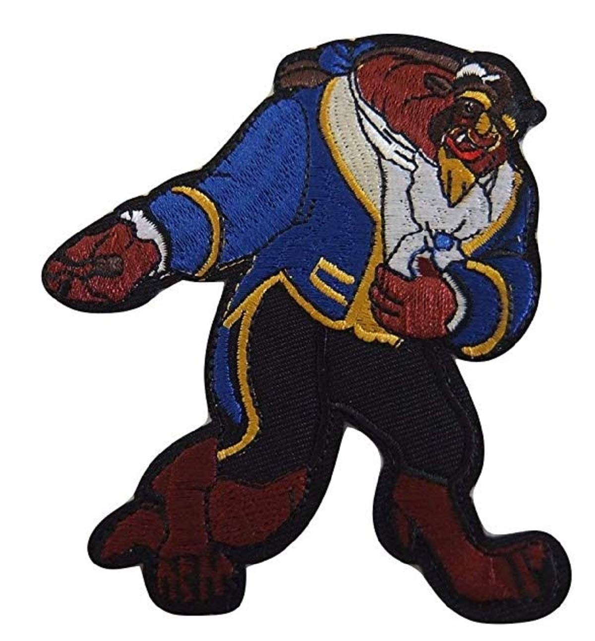 Beauty and the Beast Beast Character Embroidered Iron On Patch 4 Inches - Disney Movie Costume Accessory for Jackets, Backpacks & DIY Crafts