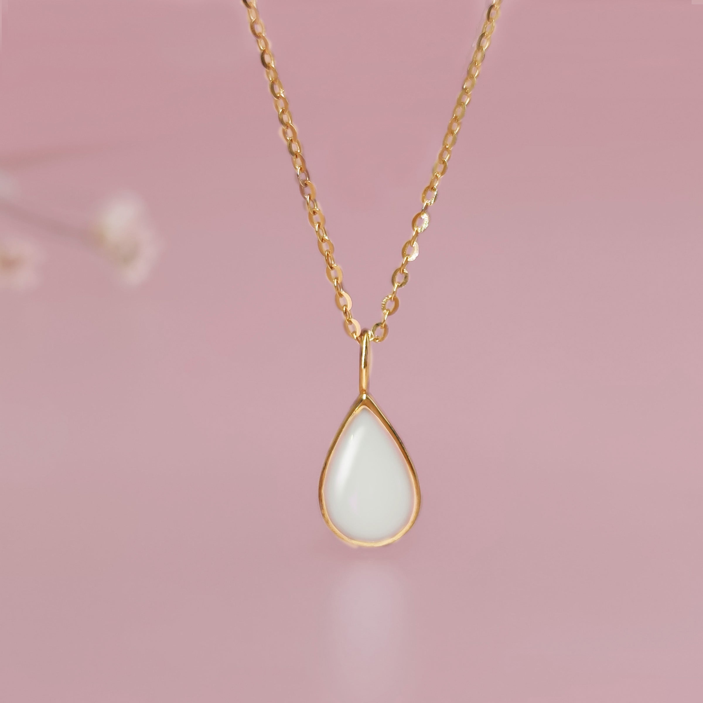 Milky Drop Breastmilk Necklace - Handmade Keepsake Jewelry for Moms | Perfect for Breastfeeding Mothers, Baby Showers & Mother's Day Gifts