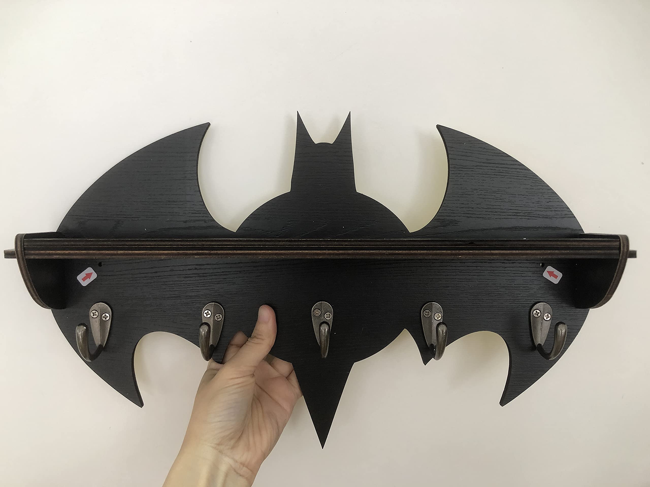 Batman-Themed Bugbat Hook - Personalized Coat, Towel & Key Holder - Unique DIY Gift for Birthday & Special Occasions - Perfect for Home, Office & Dorm Organization