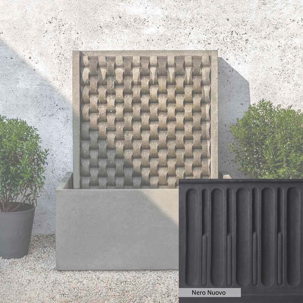 Campania International Large M Weave Outdoor Fountain - Elegant Garden Water Feature for Patio, Yard & Landscape Decor