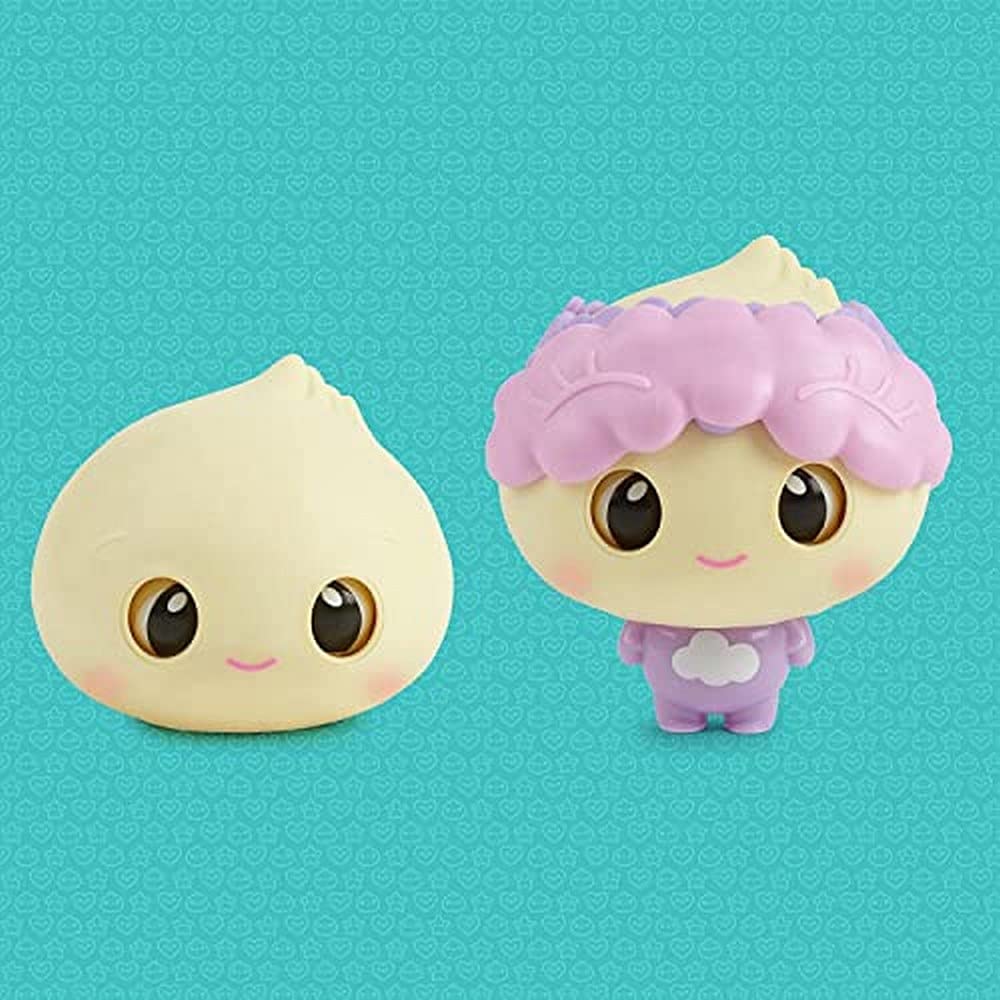 My Squishy Little Dumplings - Interactive Collectible Doll with Cute Accessories - Purple Doe Plush Toy for Kids | Perfect Gift for Birthday, Playtime & Cuddling