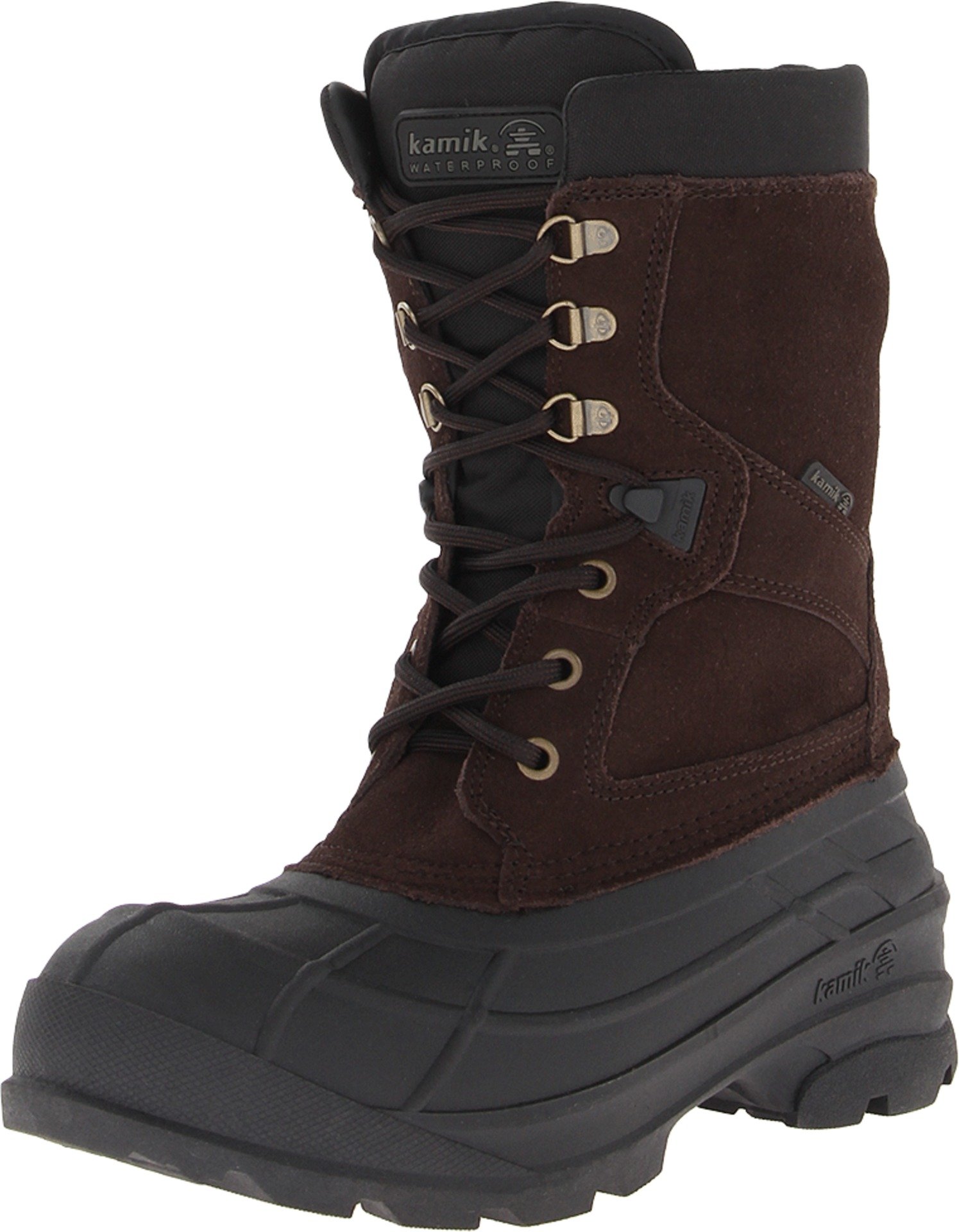 Kamik Men's Nation Wide Waterproof Winter Boots - Insulated Snow Boots for Hiking, Work & Outdoor Activities in Cold Weather
