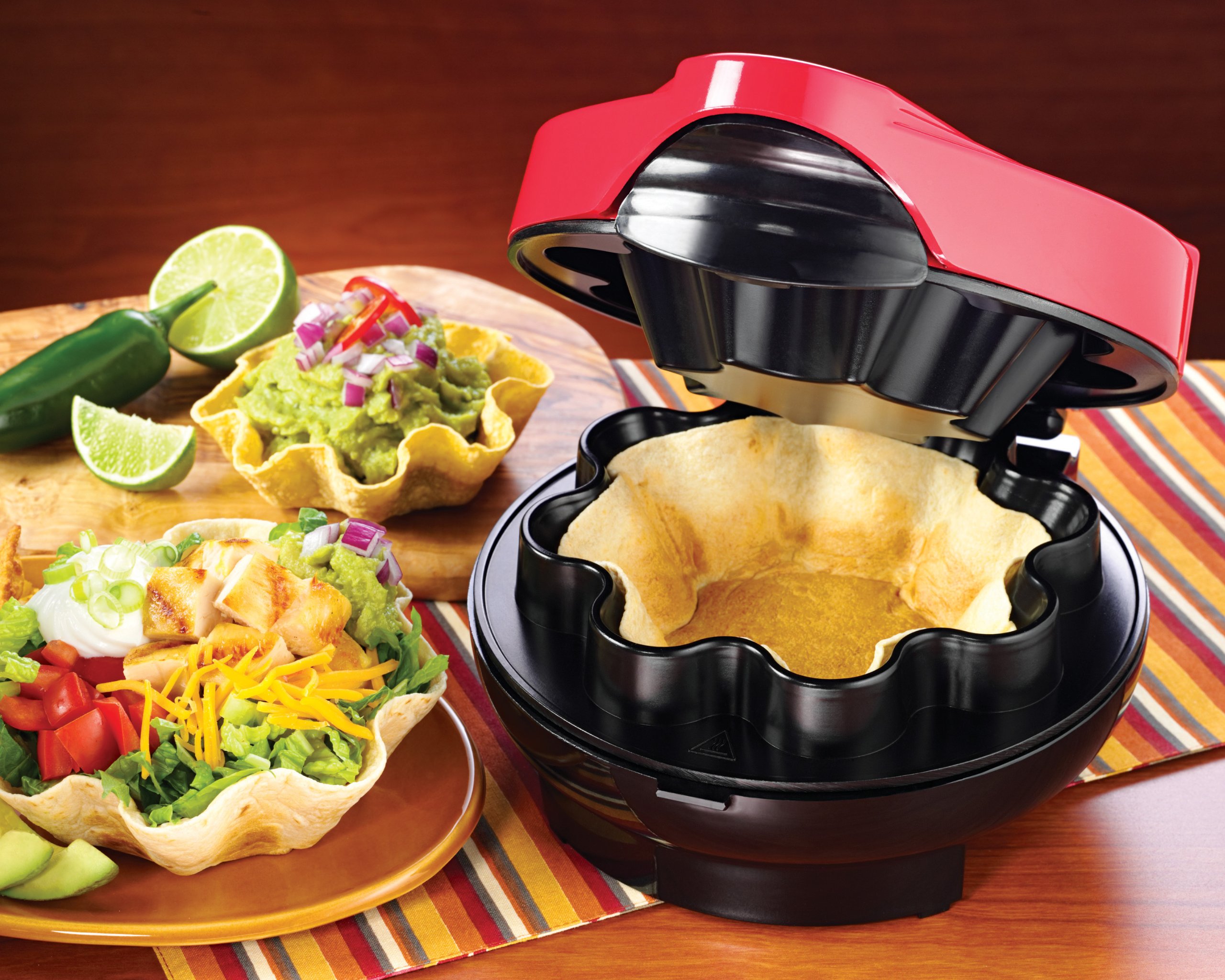 Nostalgia Electrics TSM100 Fiesta Series Electric Tortilla Maker - Make Fresh Homemade Tortillas for Tacos, Burritos & Quesadillas - Perfect for Mexican Cuisine & Family Gatherings
