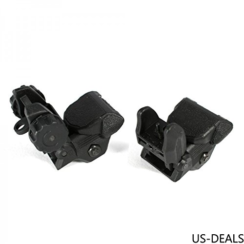 Polymer Flip Up Backup Sights for AR-15 & CQB - Lightweight & Durable Iron Sights for Tactical Shooting, Hunting & Range Practice