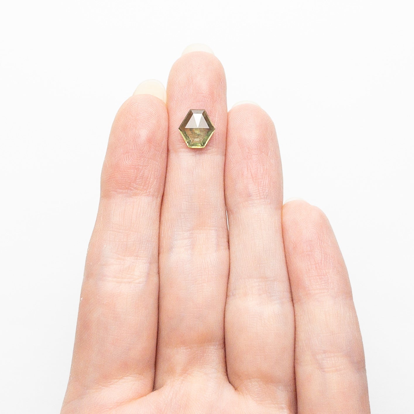 2.06ct Natural Hexagon Rose Cut Sapphire - 8.42x8.12x3.46mm Loose Gemstone for Jewelry Making (Ring, Necklace, Earrings) - Perfect for Engagement & Wedding Jewelry Designs