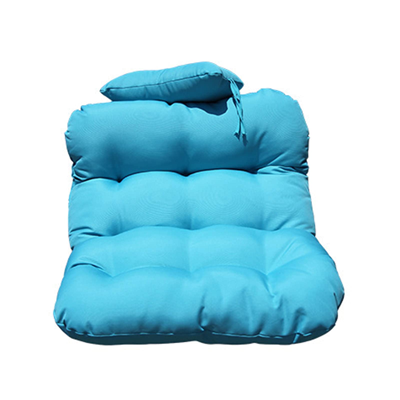 Waterproof Hanging Egg Chair Cushion with Headrest - Outdoor Rattan Swing Seat Pad for Patio, Garden, Balcony & Indoor Use - Comfortable Hanging Basket Cushion Replacement (Perfect for Relaxing, Reading & Lounging)