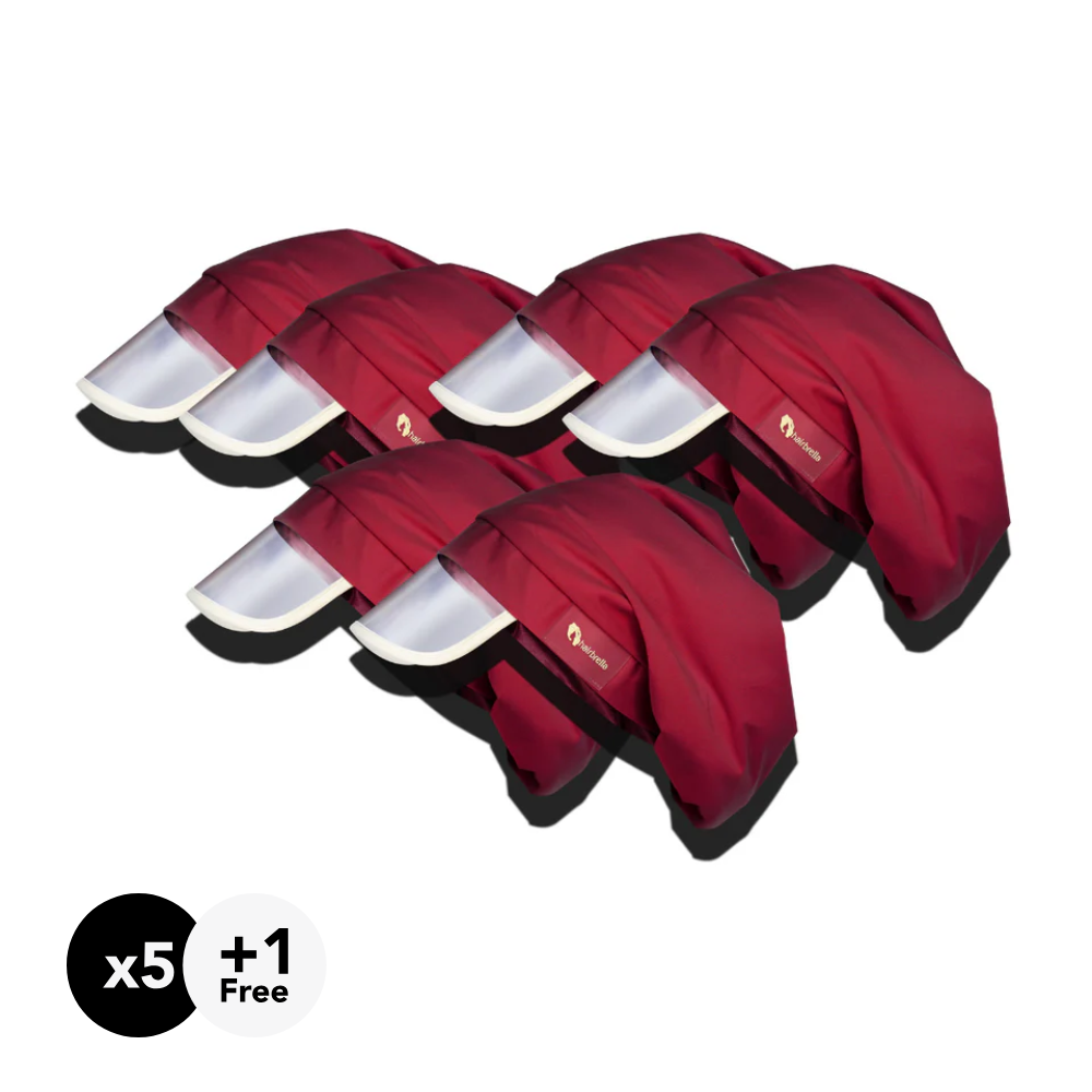 Hairbrella Classic Gifting Bundle - Buy 5 Get 1 Free - Waterproof Hair Protection Umbrella for Women - Perfect for Rainy Days, Beach & Outdoor Activities